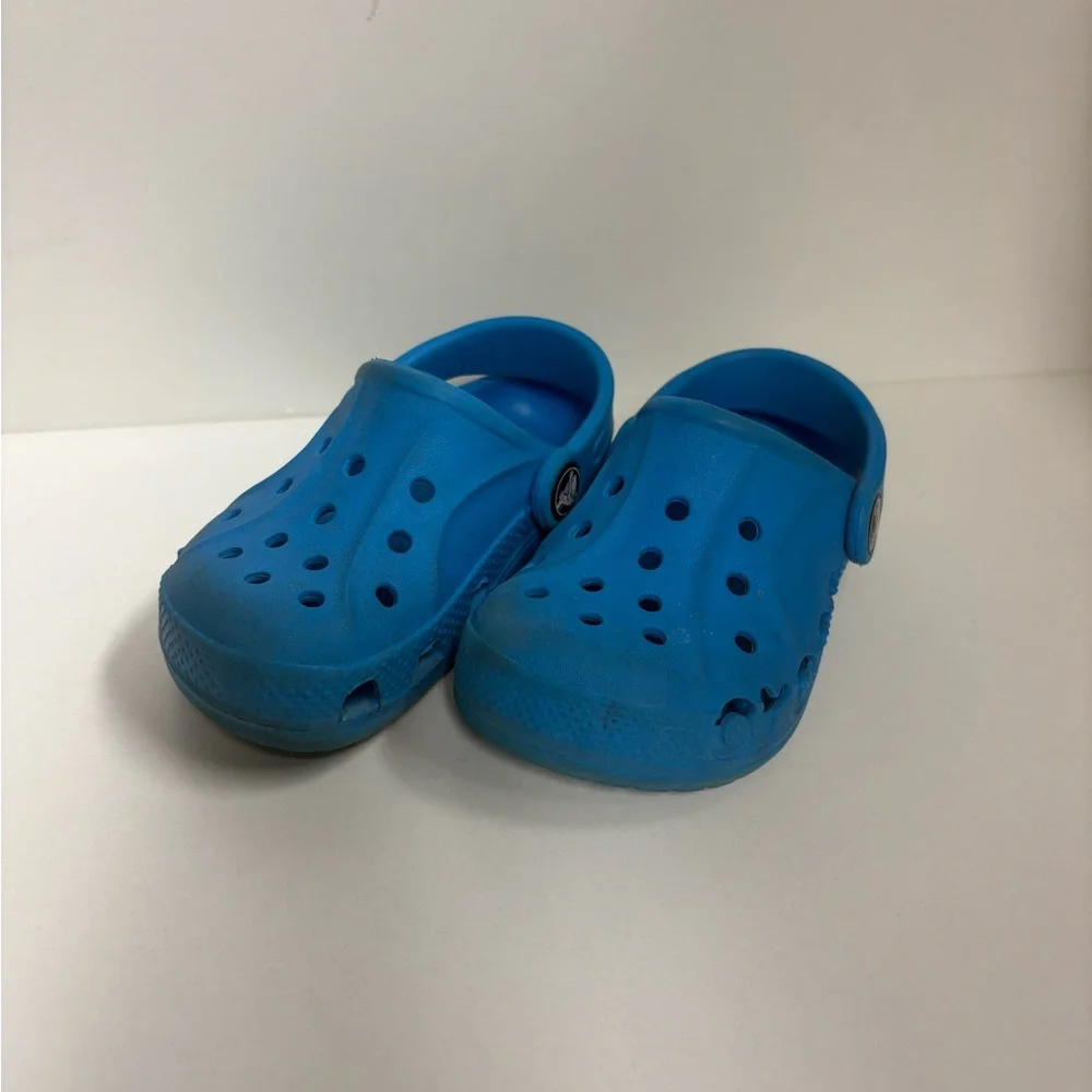 $17 ADD ON Crocs Blue 8c Kids Natives‎ Water shoes Baby Nike Adidas Zara